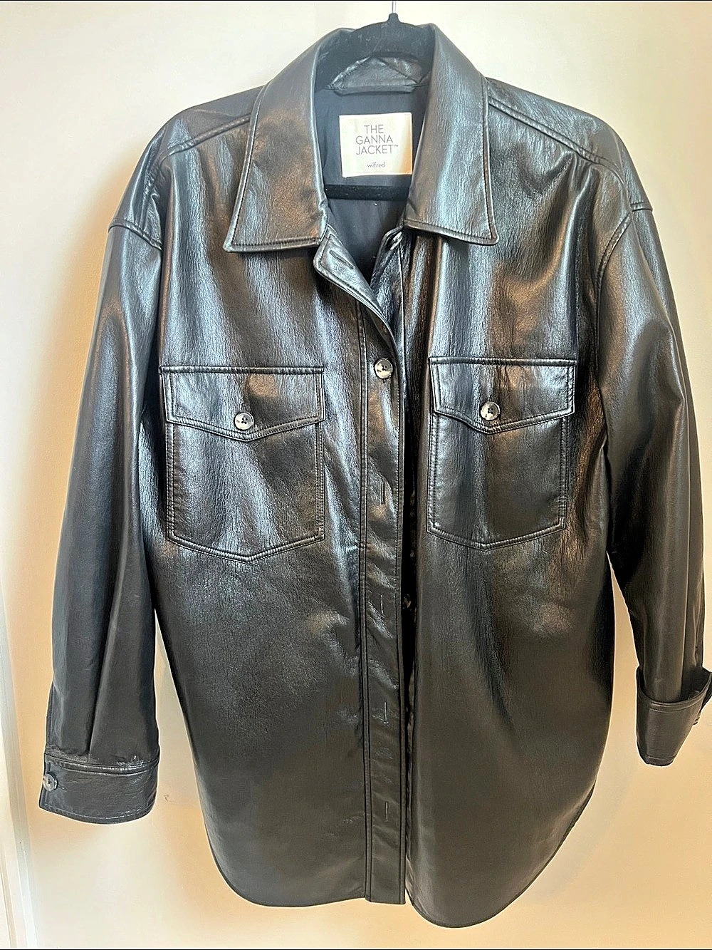 Wilfred The Ganna Jacket Black Leather Jacket